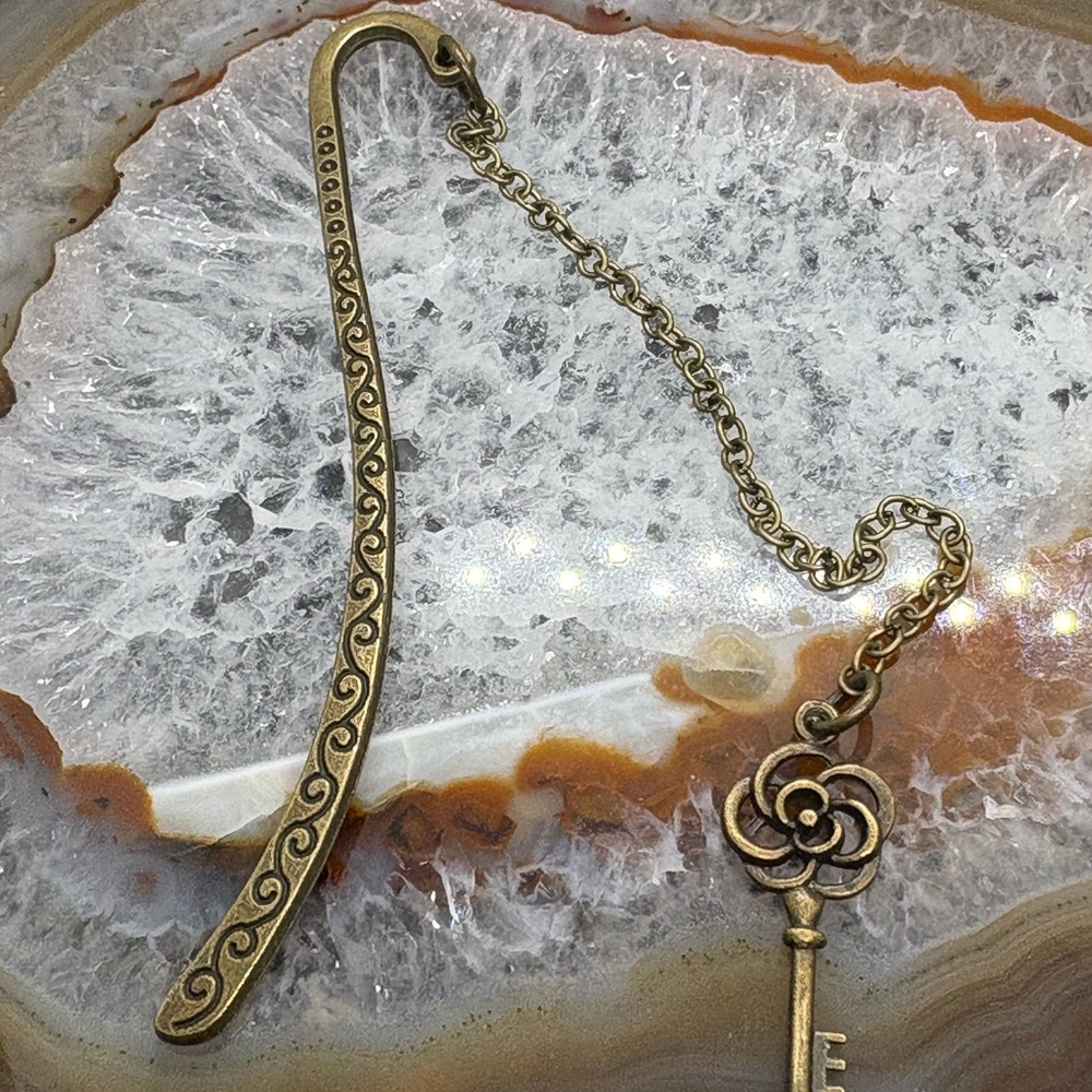 Antique Gold Key Bookmark